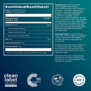 PUORI - 20 STK NATURLIG BOBLENDE VITAMIN C
